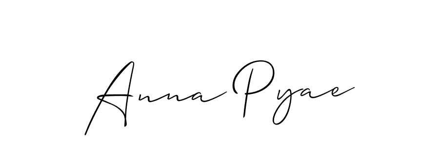 Best and Professional Signature Style for Anna Pyae. Allison_Script Best Signature Style Collection. Anna Pyae signature style 2 images and pictures png
