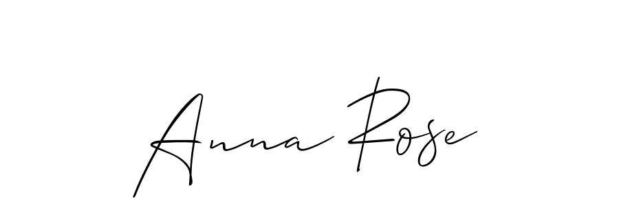 Use a signature maker to create a handwritten signature online. With this signature software, you can design (Allison_Script) your own signature for name Anna Rose. Anna Rose signature style 2 images and pictures png