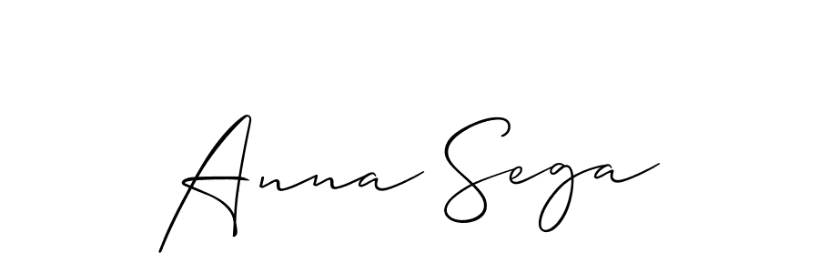 Similarly Allison_Script is the best handwritten signature design. Signature creator online .You can use it as an online autograph creator for name Anna Sega. Anna Sega signature style 2 images and pictures png