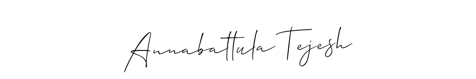 Make a beautiful signature design for name Annabattula Tejesh. Use this online signature maker to create a handwritten signature for free. Annabattula Tejesh signature style 2 images and pictures png