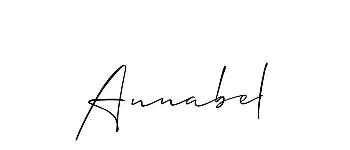 Make a beautiful signature design for name Annabel. With this signature (Allison_Script) style, you can create a handwritten signature for free. Annabel signature style 2 images and pictures png