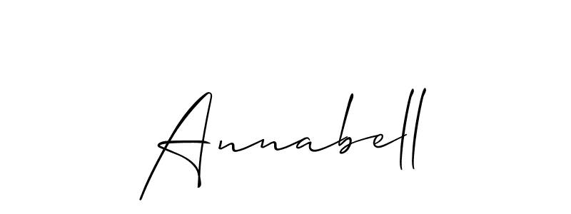 Best and Professional Signature Style for Annabell. Allison_Script Best Signature Style Collection. Annabell signature style 2 images and pictures png