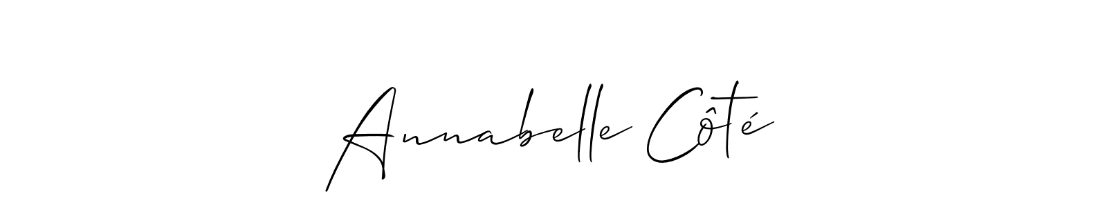 Make a beautiful signature design for name Annabelle Côté. Use this online signature maker to create a handwritten signature for free. Annabelle Côté signature style 2 images and pictures png