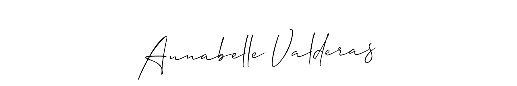 It looks lik you need a new signature style for name Annabelle Valderas. Design unique handwritten (Allison_Script) signature with our free signature maker in just a few clicks. Annabelle Valderas signature style 2 images and pictures png