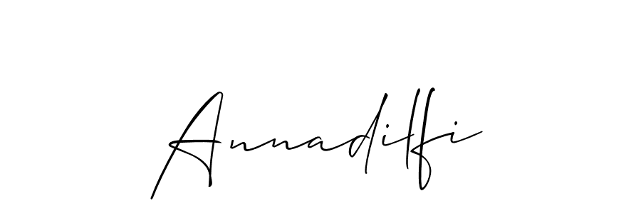 How to Draw Annadilfi signature style? Allison_Script is a latest design signature styles for name Annadilfi. Annadilfi signature style 2 images and pictures png