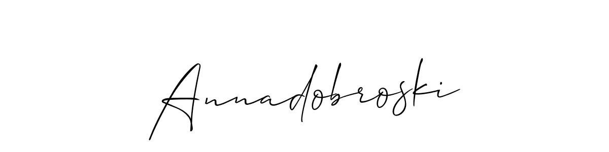 You can use this online signature creator to create a handwritten signature for the name Annadobroski. This is the best online autograph maker. Annadobroski signature style 2 images and pictures png