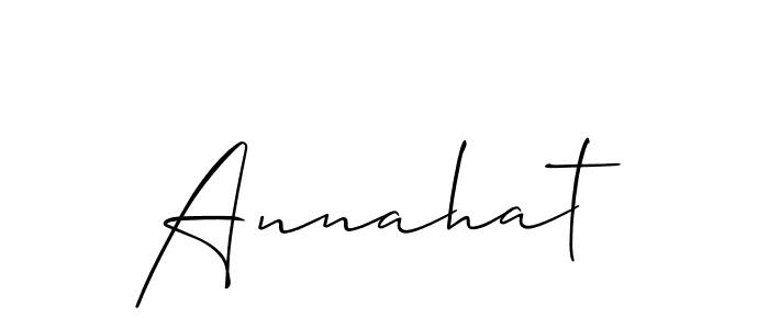 if you are searching for the best signature style for your name Annahat. so please give up your signature search. here we have designed multiple signature styles  using Allison_Script. Annahat signature style 2 images and pictures png