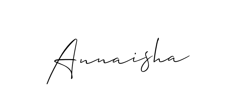Also we have Annaisha name is the best signature style. Create professional handwritten signature collection using Allison_Script autograph style. Annaisha signature style 2 images and pictures png