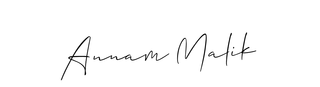 if you are searching for the best signature style for your name Annam Malik. so please give up your signature search. here we have designed multiple signature styles  using Allison_Script. Annam Malik signature style 2 images and pictures png