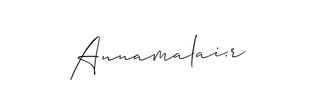 How to make Annamalai.r signature? Allison_Script is a professional autograph style. Create handwritten signature for Annamalai.r name. Annamalai.r signature style 2 images and pictures png