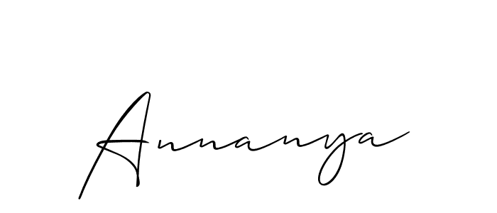 The best way (Allison_Script) to make a short signature is to pick only two or three words in your name. The name Annanya include a total of six letters. For converting this name. Annanya signature style 2 images and pictures png