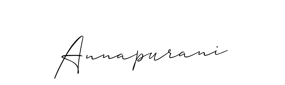 Also we have Annapurani name is the best signature style. Create professional handwritten signature collection using Allison_Script autograph style. Annapurani signature style 2 images and pictures png