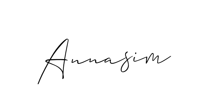 Also we have Annasim name is the best signature style. Create professional handwritten signature collection using Allison_Script autograph style. Annasim signature style 2 images and pictures png