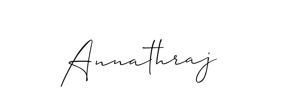 How to make Annathraj name signature. Use Allison_Script style for creating short signs online. This is the latest handwritten sign. Annathraj signature style 2 images and pictures png