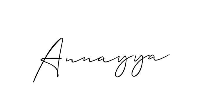 It looks lik you need a new signature style for name Annayya. Design unique handwritten (Allison_Script) signature with our free signature maker in just a few clicks. Annayya signature style 2 images and pictures png