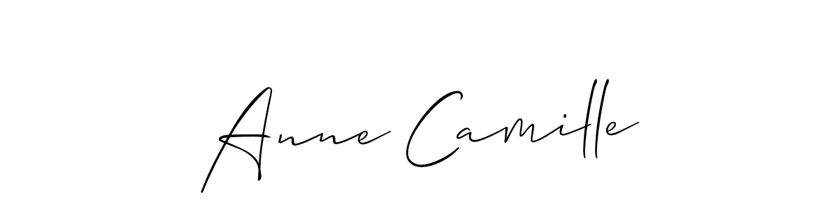 Design your own signature with our free online signature maker. With this signature software, you can create a handwritten (Allison_Script) signature for name Anne Camille. Anne Camille signature style 2 images and pictures png