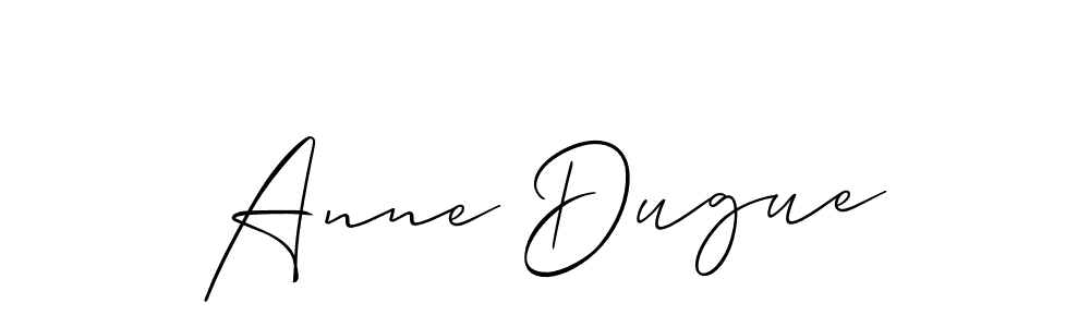 Best and Professional Signature Style for Anne Dugue. Allison_Script Best Signature Style Collection. Anne Dugue signature style 2 images and pictures png