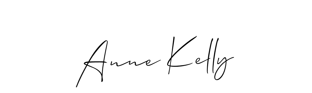 Allison_Script is a professional signature style that is perfect for those who want to add a touch of class to their signature. It is also a great choice for those who want to make their signature more unique. Get Anne Kelly name to fancy signature for free. Anne Kelly signature style 2 images and pictures png