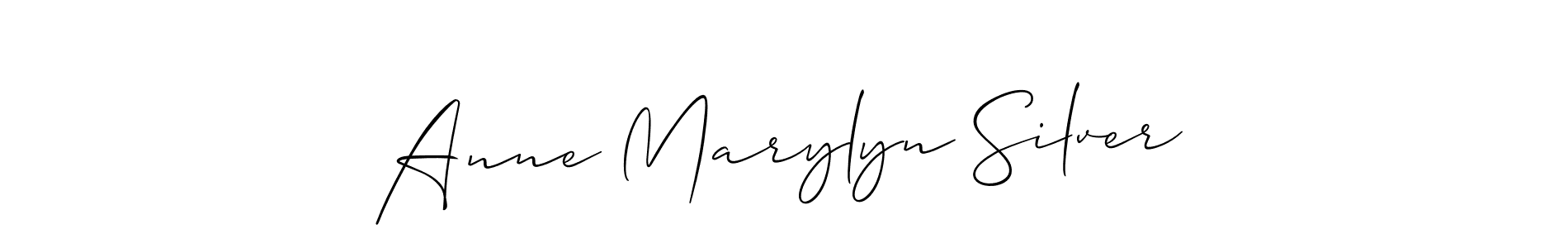 if you are searching for the best signature style for your name Anne Marylyn Silver. so please give up your signature search. here we have designed multiple signature styles  using Allison_Script. Anne Marylyn Silver signature style 2 images and pictures png