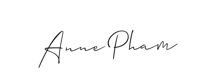 if you are searching for the best signature style for your name Anne Pham. so please give up your signature search. here we have designed multiple signature styles  using Allison_Script. Anne Pham signature style 2 images and pictures png