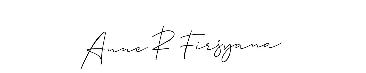 You can use this online signature creator to create a handwritten signature for the name Anne R Firsyana. This is the best online autograph maker. Anne R Firsyana signature style 2 images and pictures png