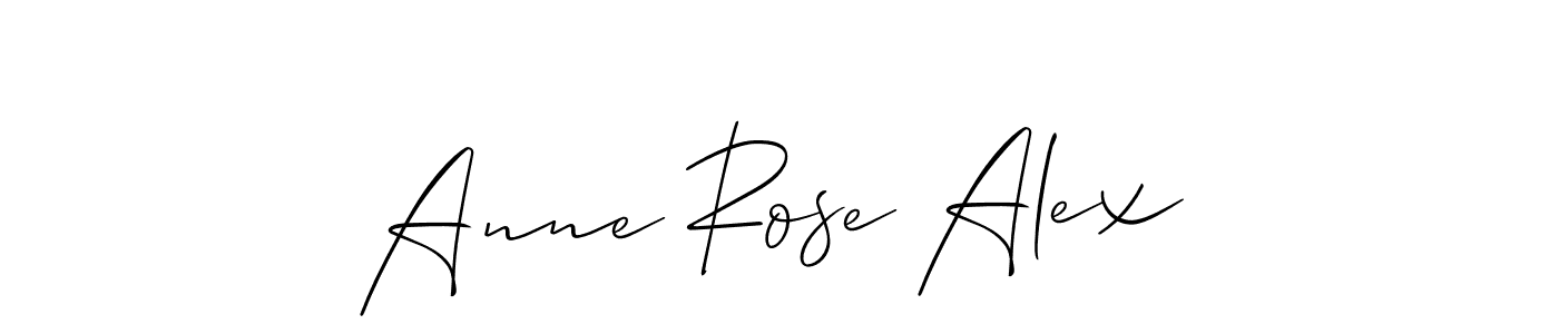 How to make Anne Rose Alex name signature. Use Allison_Script style for creating short signs online. This is the latest handwritten sign. Anne Rose Alex signature style 2 images and pictures png