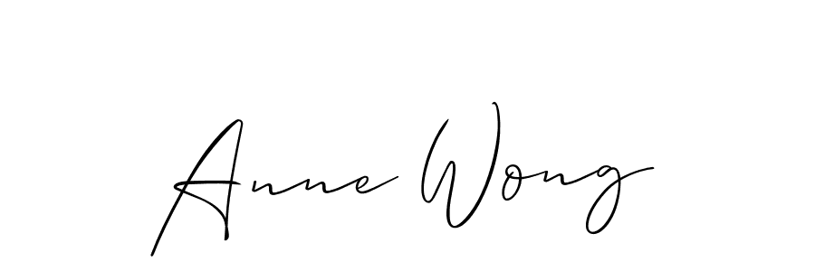 The best way (Allison_Script) to make a short signature is to pick only two or three words in your name. The name Anne Wong include a total of six letters. For converting this name. Anne Wong signature style 2 images and pictures png