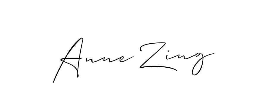 Best and Professional Signature Style for Anne Zing. Allison_Script Best Signature Style Collection. Anne Zing signature style 2 images and pictures png