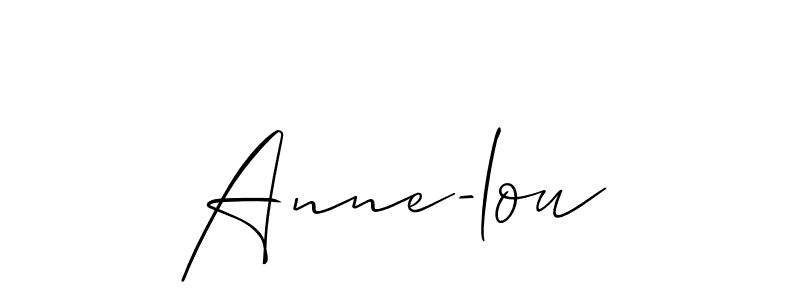 It looks lik you need a new signature style for name Anne-lou. Design unique handwritten (Allison_Script) signature with our free signature maker in just a few clicks. Anne-lou signature style 2 images and pictures png