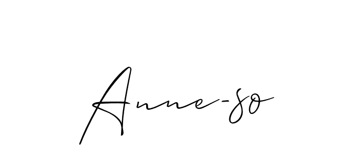 Use a signature maker to create a handwritten signature online. With this signature software, you can design (Allison_Script) your own signature for name Anne-so. Anne-so signature style 2 images and pictures png