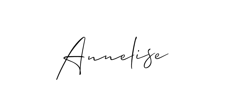 It looks lik you need a new signature style for name Annelise. Design unique handwritten (Allison_Script) signature with our free signature maker in just a few clicks. Annelise signature style 2 images and pictures png
