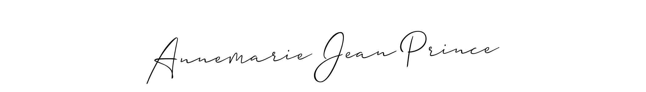 Also we have Annemarie Jean Prince name is the best signature style. Create professional handwritten signature collection using Allison_Script autograph style. Annemarie Jean Prince signature style 2 images and pictures png