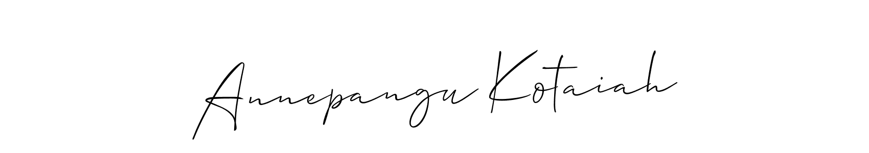 Also You can easily find your signature by using the search form. We will create Annepangu Kotaiah name handwritten signature images for you free of cost using Allison_Script sign style. Annepangu Kotaiah signature style 2 images and pictures png