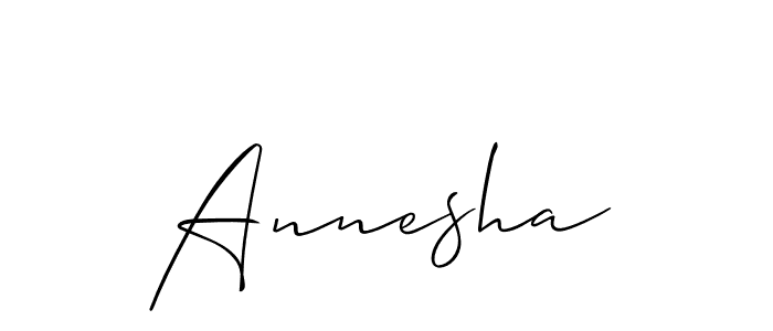 Create a beautiful signature design for name Annesha. With this signature (Allison_Script) fonts, you can make a handwritten signature for free. Annesha signature style 2 images and pictures png