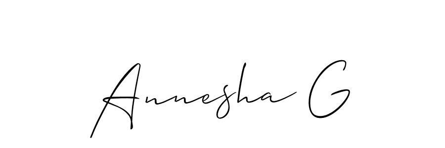 Once you've used our free online signature maker to create your best signature Allison_Script style, it's time to enjoy all of the benefits that Annesha G name signing documents. Annesha G signature style 2 images and pictures png