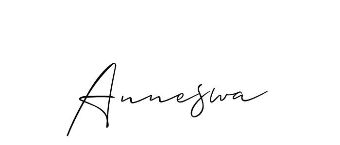 Design your own signature with our free online signature maker. With this signature software, you can create a handwritten (Allison_Script) signature for name Anneswa. Anneswa signature style 2 images and pictures png