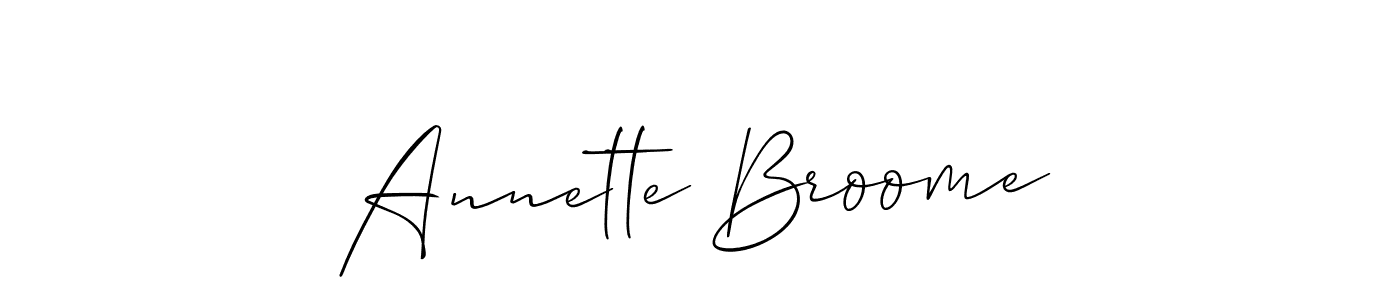 if you are searching for the best signature style for your name Annette Broome. so please give up your signature search. here we have designed multiple signature styles  using Allison_Script. Annette Broome signature style 2 images and pictures png