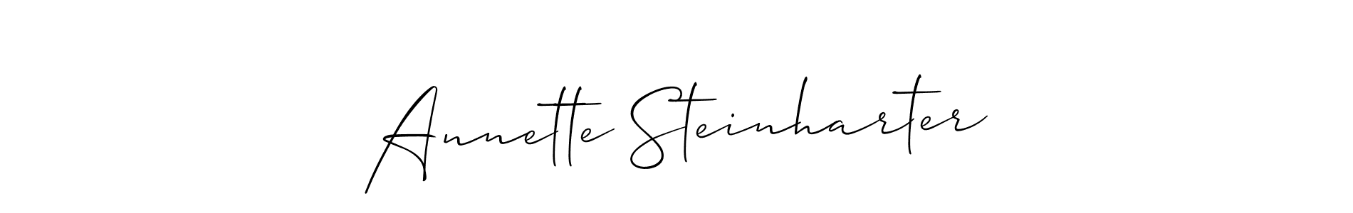 Make a beautiful signature design for name Annette Steinharter. With this signature (Allison_Script) style, you can create a handwritten signature for free. Annette Steinharter signature style 2 images and pictures png
