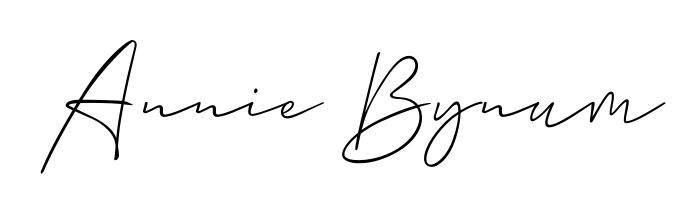 The Allison_Script font transforms the name Annie Bynum into an executive sign with sharp precision and distinguished character. Annie Bynum signature style 2 images and pictures png