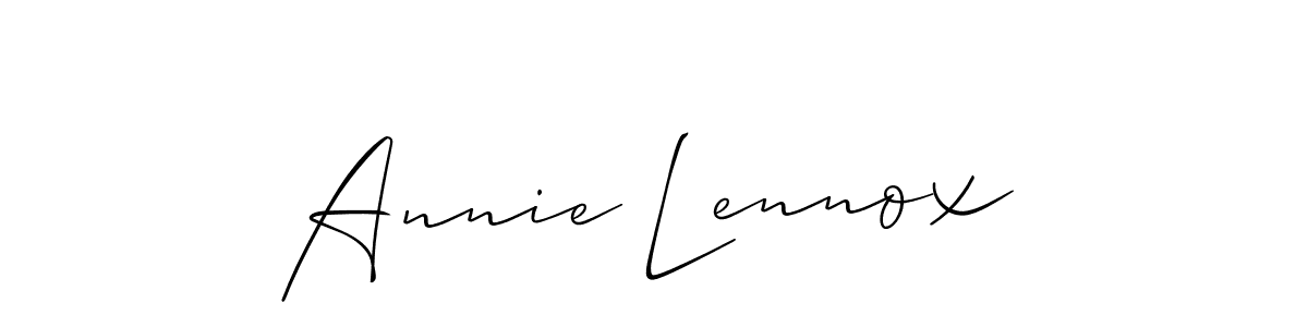 The best way (Allison_Script) to make a short signature is to pick only two or three words in your name. The name Annie Lennox include a total of six letters. For converting this name. Annie Lennox signature style 2 images and pictures png