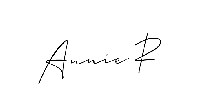 Once you've used our free online signature maker to create your best signature Allison_Script style, it's time to enjoy all of the benefits that Annie R name signing documents. Annie R signature style 2 images and pictures png