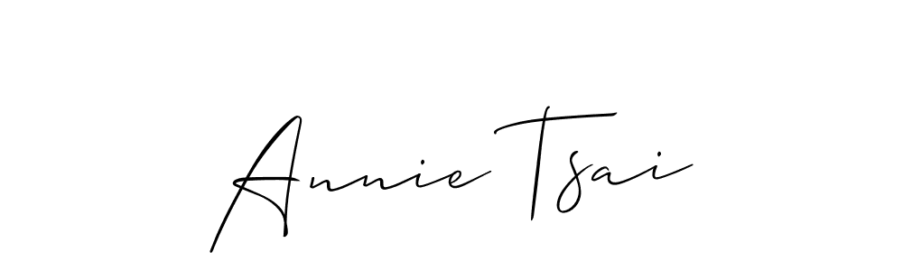 Make a beautiful signature design for name Annie Tsai. With this signature (Allison_Script) style, you can create a handwritten signature for free. Annie Tsai signature style 2 images and pictures png