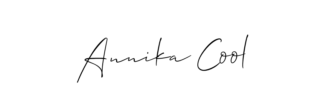 Make a beautiful signature design for name Annika Cool. With this signature (Allison_Script) style, you can create a handwritten signature for free. Annika Cool signature style 2 images and pictures png