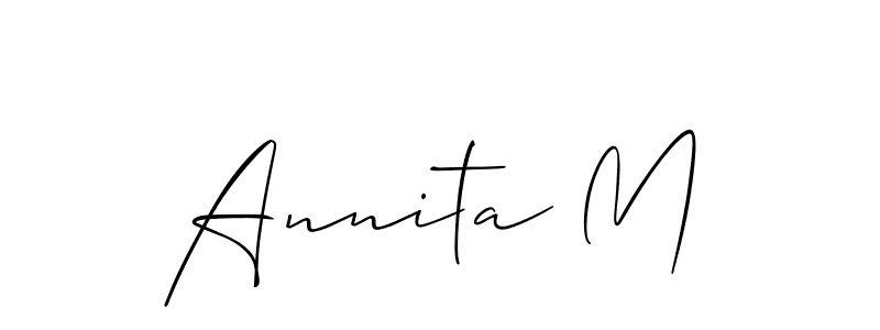 Here are the top 10 professional signature styles for the name Annita M. These are the best autograph styles you can use for your name. Annita M signature style 2 images and pictures png