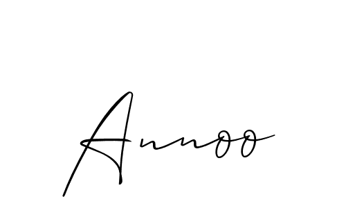 You should practise on your own different ways (Allison_Script) to write your name (Annoo) in signature. don't let someone else do it for you. Annoo signature style 2 images and pictures png