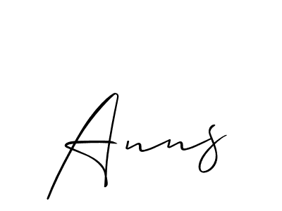How to Draw Anns signature style? Allison_Script is a latest design signature styles for name Anns. Anns signature style 2 images and pictures png
