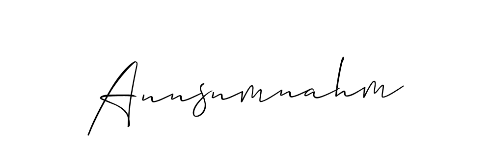 Make a beautiful signature design for name Annsnmnahm. Use this online signature maker to create a handwritten signature for free. Annsnmnahm signature style 2 images and pictures png