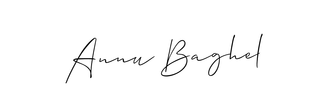 Annu Baghel stylish signature style. Best Handwritten Sign (Allison_Script) for my name. Handwritten Signature Collection Ideas for my name Annu Baghel. Annu Baghel signature style 2 images and pictures png