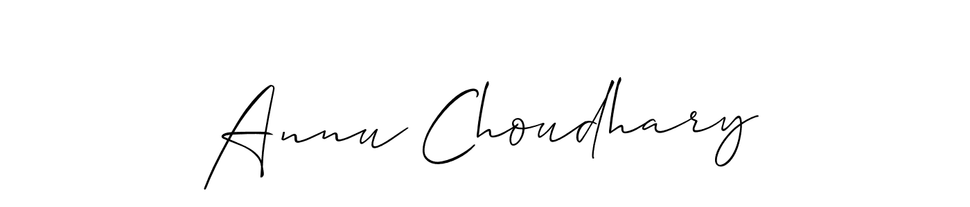 It looks lik you need a new signature style for name Annu Choudhary. Design unique handwritten (Allison_Script) signature with our free signature maker in just a few clicks. Annu Choudhary signature style 2 images and pictures png