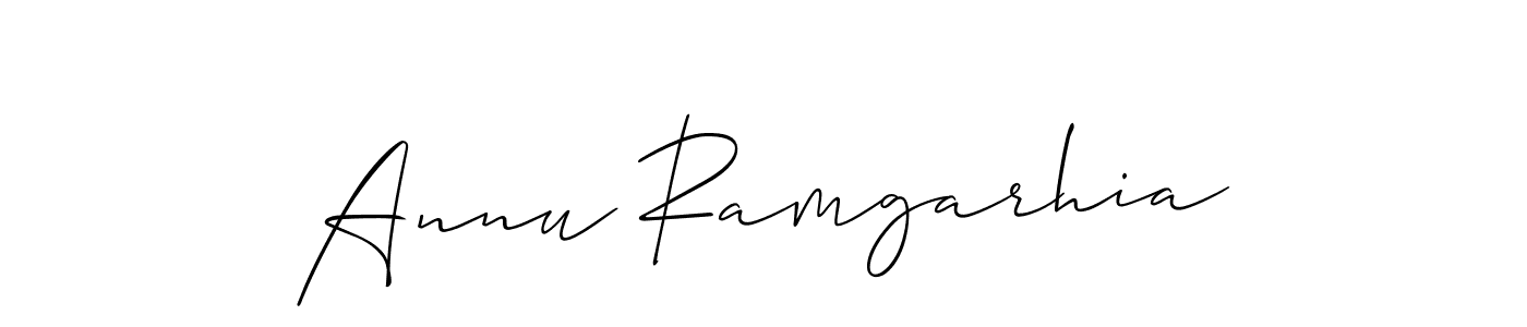 How to Draw Annu Ramgarhia signature style? Allison_Script is a latest design signature styles for name Annu Ramgarhia. Annu Ramgarhia signature style 2 images and pictures png